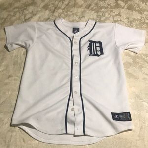 Pre-owned Boys Majestic Detroit Tigers Home Jersey Size Large